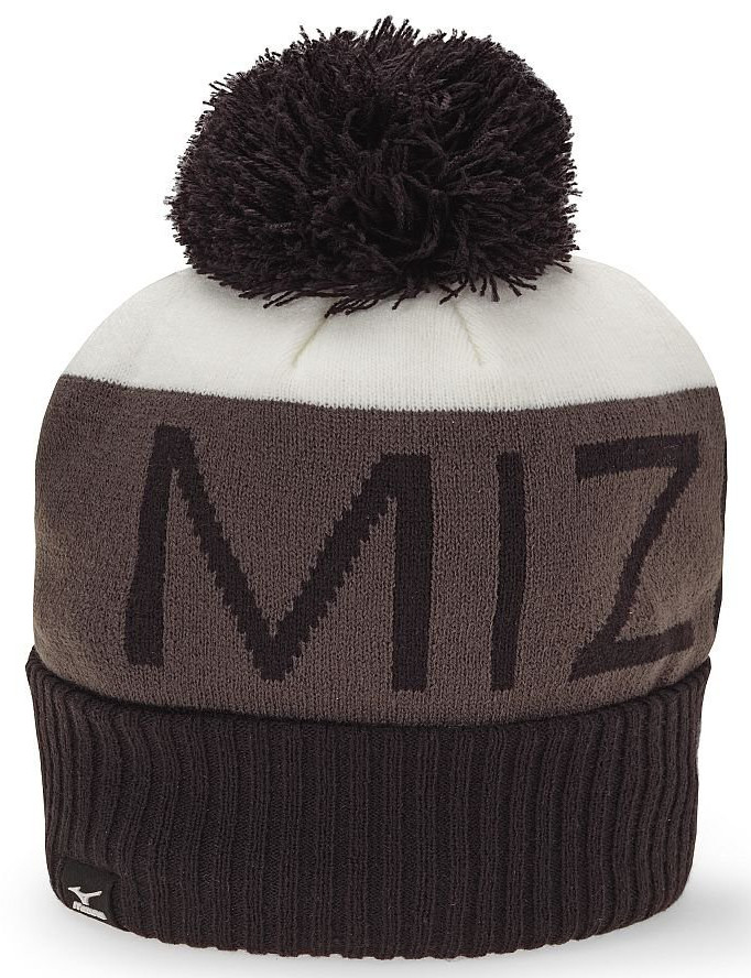 Mizuno Mens Branded Bobble Golf Toboggan Beanie Hats