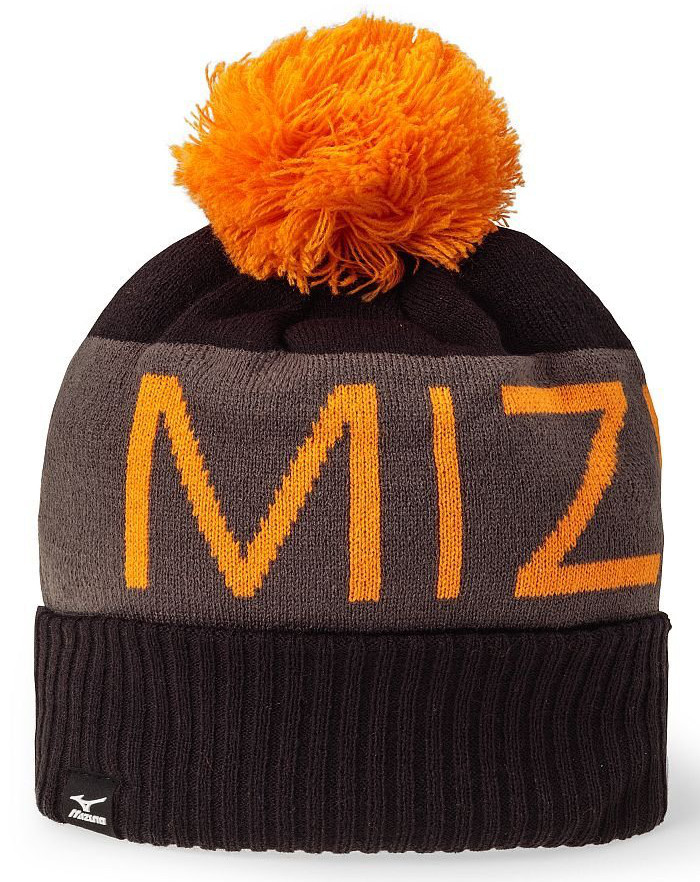 Mens Mizuno Branded Bobble Golf Toboggan Beanie Hats