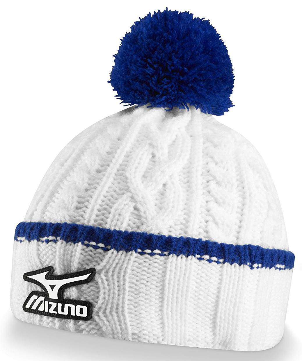 Mizuno Mens Cable Knit Golf Beanie Bobble Hats