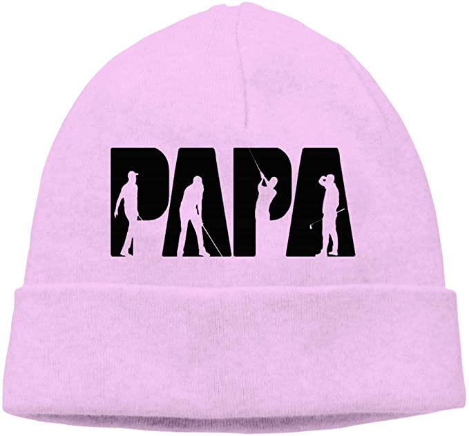 Mens Pure Cap Golf Papa Winter Soft Knit Beanie Hats