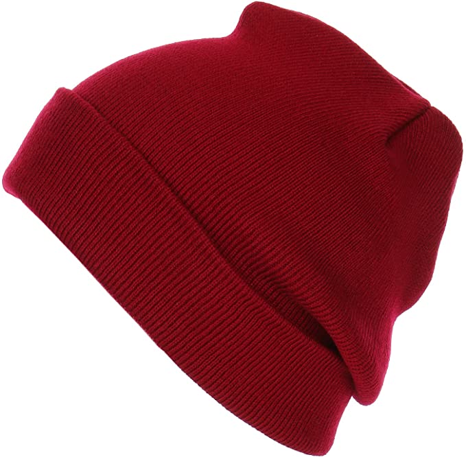 RufnTop Mens Thick Plain Knit Slouchy Golf Beanies