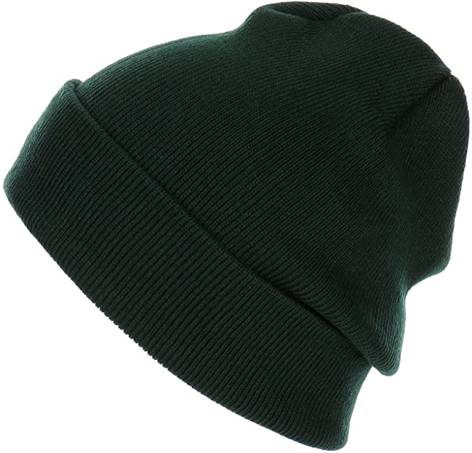 RufnTop Mens Thick Plain Knit Slouchy Golf Beanies