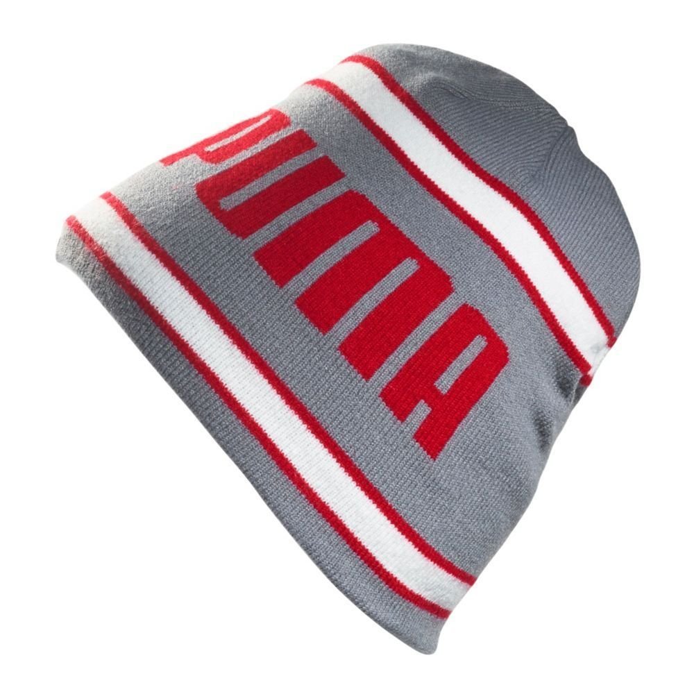 Mens Puma Stripe Fleece Golf Beanie Hats