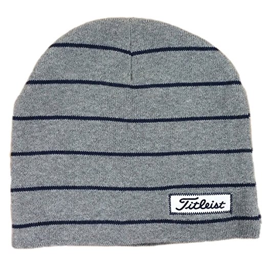 Titleist Mens Striped Assorted Golf Winter Beanie Hats