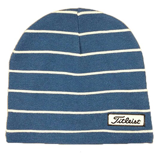 Titleist Mens Striped Assorted Golf Winter Beanie Hats