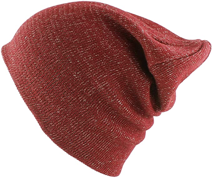 Womens Morehats Cotton Soft Stretch Knit Slouchy Golf Beanies