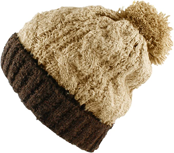 Morehats Womens Multi Color Pom Pom Golf Beanies