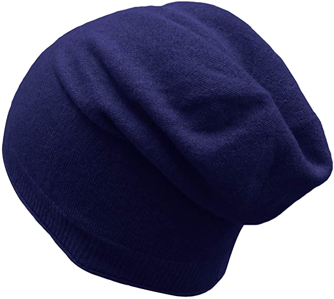 Womens State Fusio Plain Knit Cashmere Golf Beanie Hats