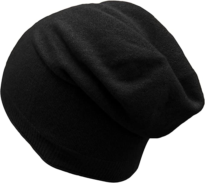 State Fusio Womens Plain Knit Cashmere Golf Beanie Hats