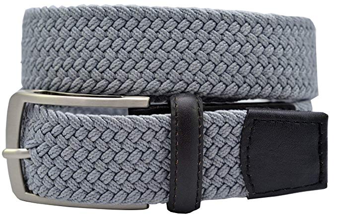 Greg Norman Mens Weave Stretch Golf Belts