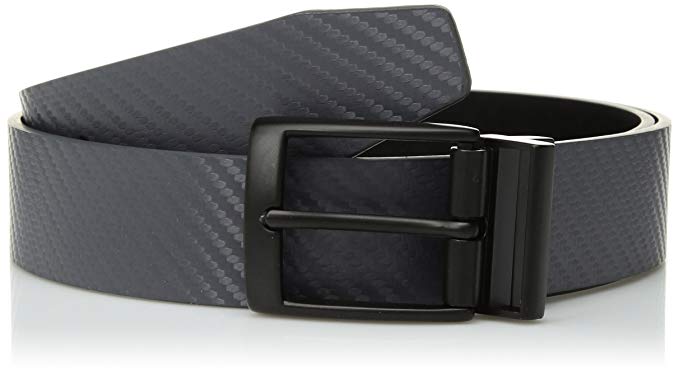 Mens Nike Carbon Fiber Texture Reversible Golf Belts