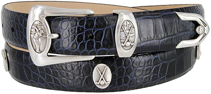 Birmingham Mens Classic Leather Designer Golf Belts