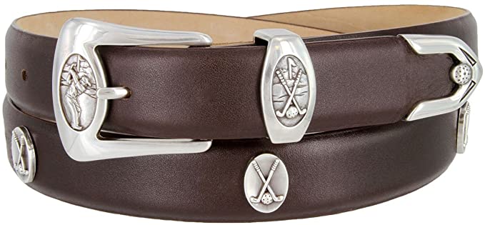 Birmingham Mens Classic Leather Designer Golf Belts