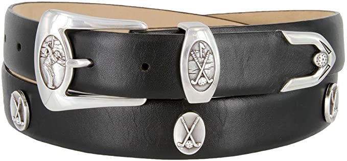 Birmingham Mens Classic Leather Designer Golf Belts