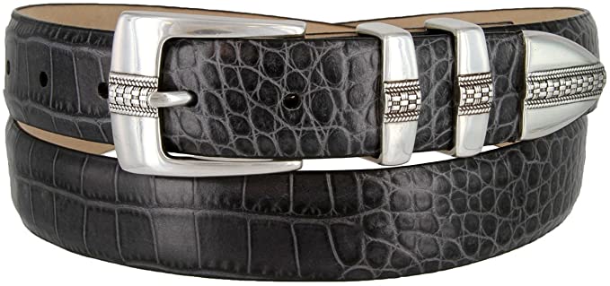 Brandon Mens Italian Calfskin Leather Designer Dress Golf Belts