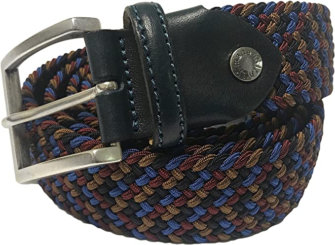 Fresco Mens Cotton Elastic Stretch Golf Belts