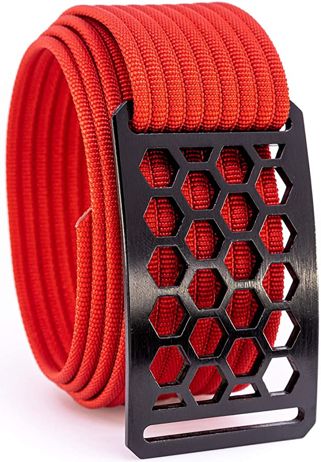 Mens Grip6 Honeycomb Web Nylon Golf Belts