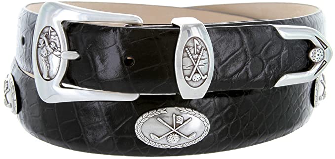 Italian Calfskin Mens Leather Designer Golf Belts