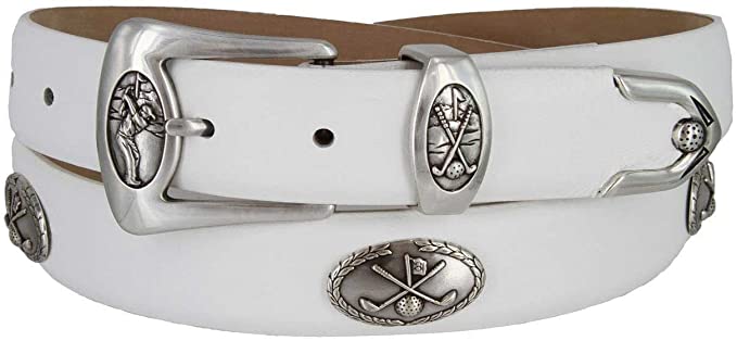 Italian Calfskin Mens Leather Designer Golf Belts