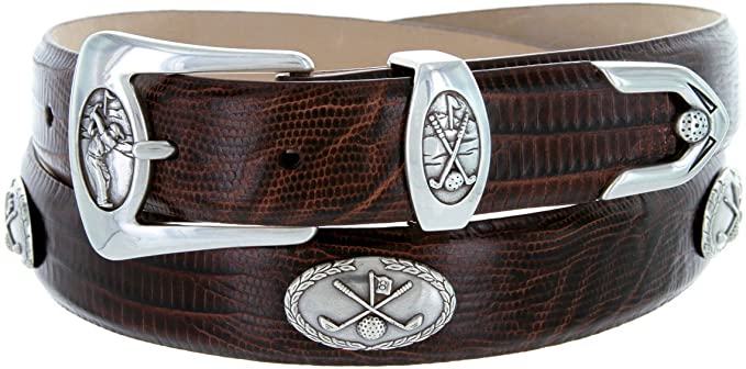 Italian Calfskin Mens Leather Designer Golf Belts