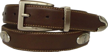 Mens PGA Tour Leather Concho Golf Belts