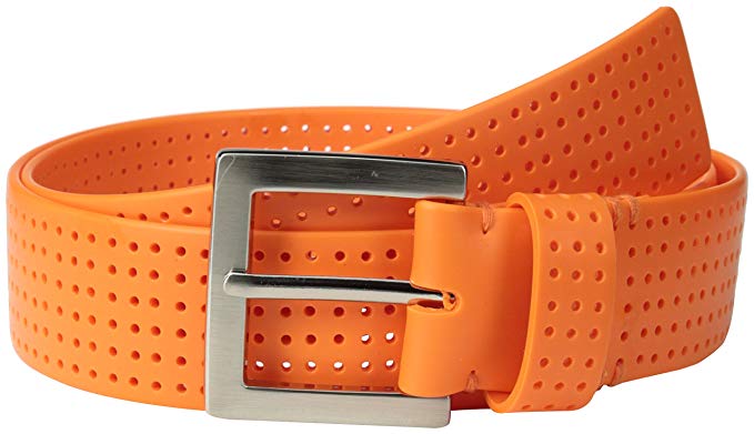 Mens PGA Tour Perforated Fashion Color Silicone Golf Belts