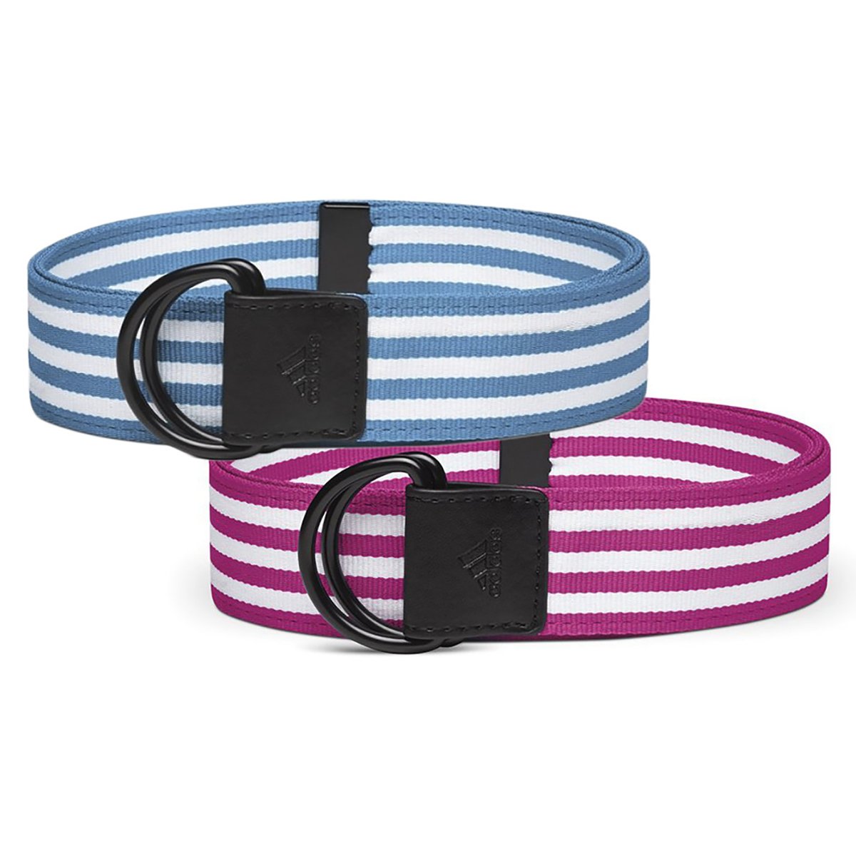 Womens Adidas Stripe Webbing Golf Belts 2 Pack