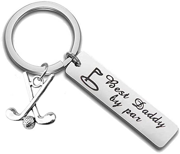 Hollp Mens Gift Best Daddy Golf Keyrings