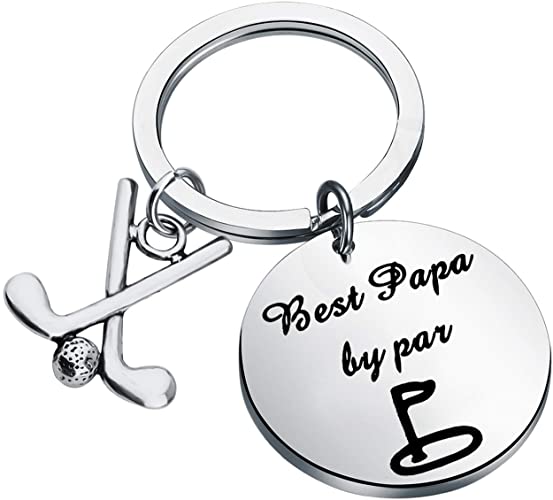 Hollp Mens Gift Best Daddy Golf Keyrings