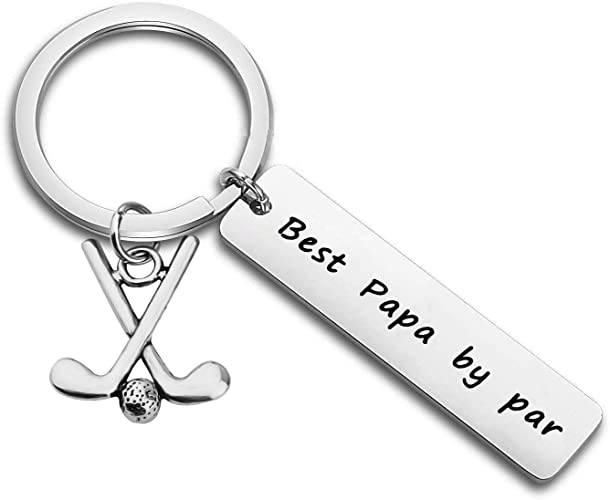 Hollp Mens Gift Best Daddy Golf Keyrings