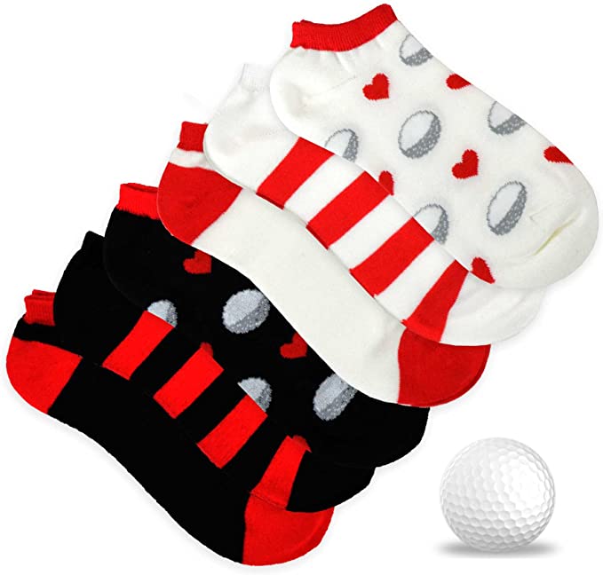 Womens TeeHee No Show Golf Socks