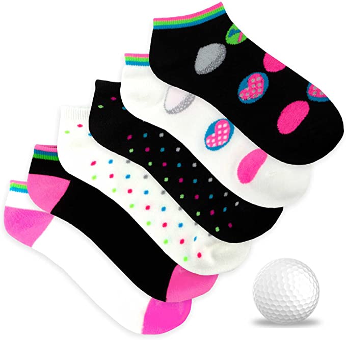 TeeHee Womens No Show Golf Socks