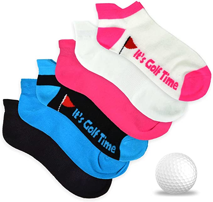 TeeHee Womens No Show Golf Socks
