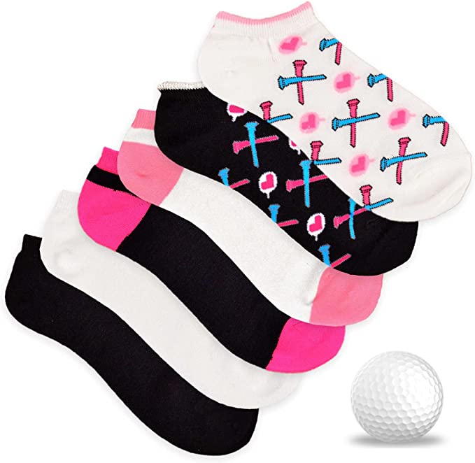 TeeHee Womens No Show Golf Socks