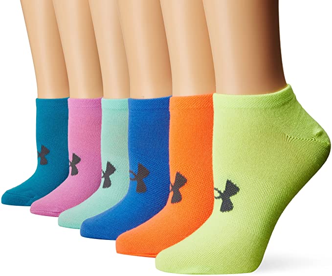 Womens Under Armour Essential No Show Golf Socks