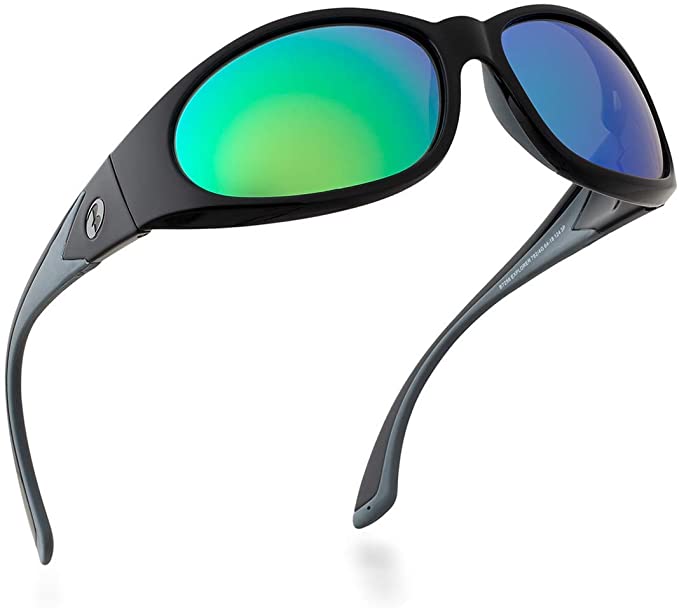 Mens Bnus Polarized Glass Lens Golf Sunglasses