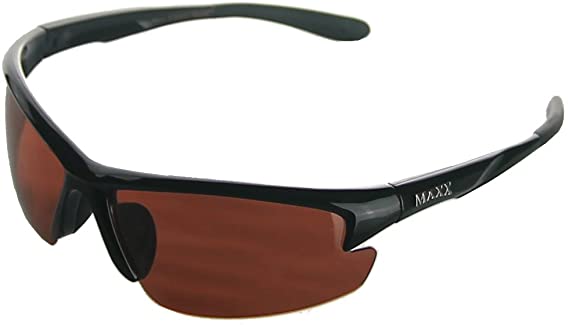 Mens Maxx Domain Black Frame HDP Golf Sunglasses
