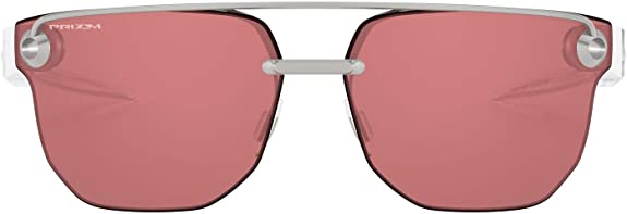 Oakley Mens Chrystl Square Metal Golf Sunglasses