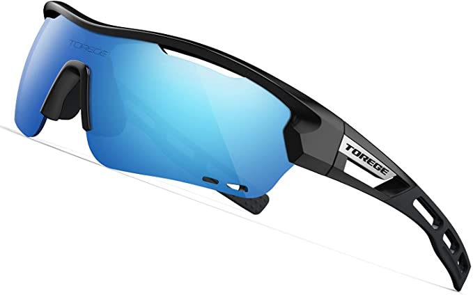 Torege Mens Polarized Sports Golf Sunglasses