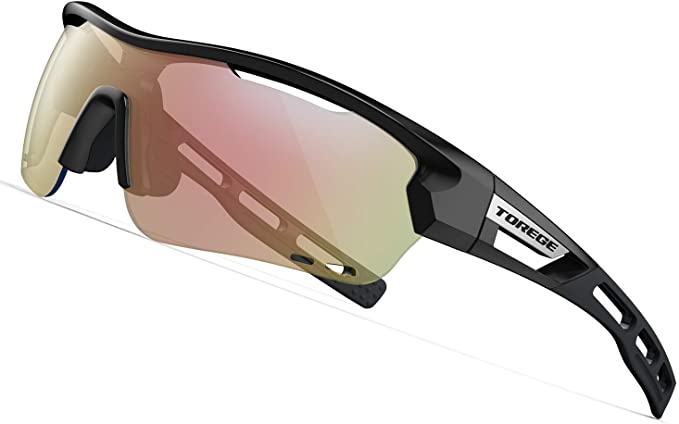 Torege Mens Polarized Sports Golf Sunglasses