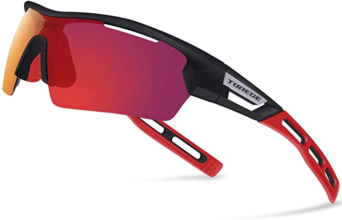 Torege Mens Polarized Sports Golf Sunglasses