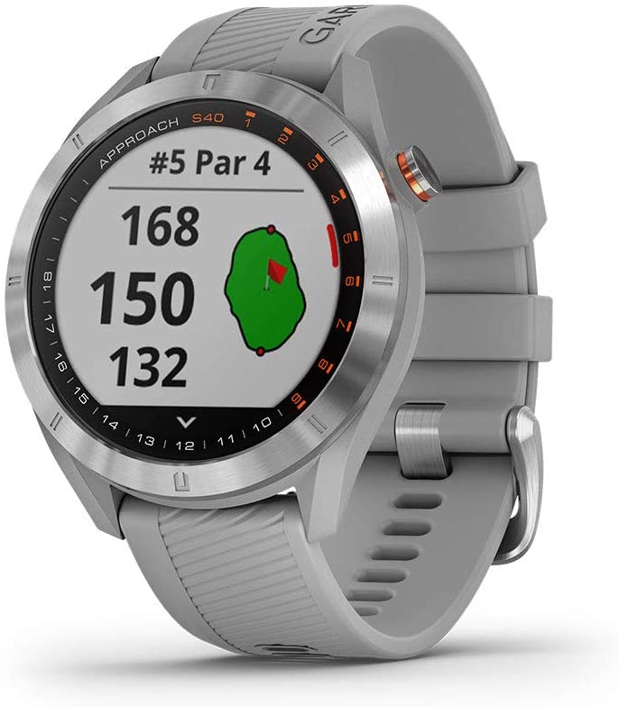 Garmin Mens Approach S40 Lightweight GPS Golf Smartwatch