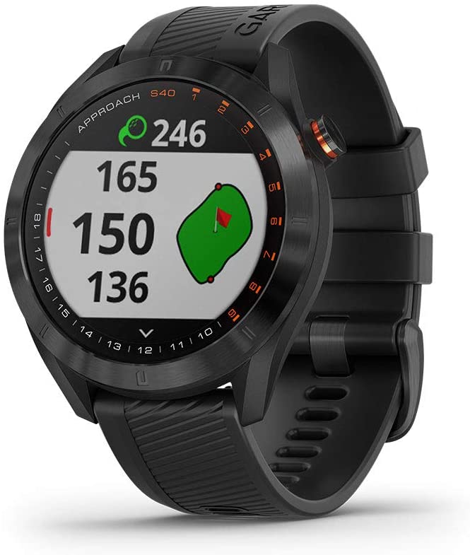 Garmin Mens Approach S40 Lightweight GPS Golf Smartwatch