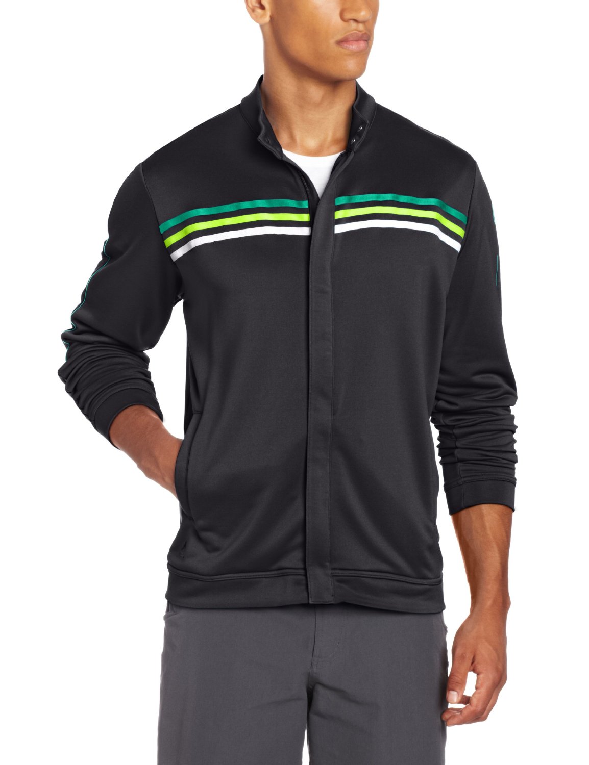 Mens ClimaLite Long Sleeve/Layering 3 Strip Golf Jackets