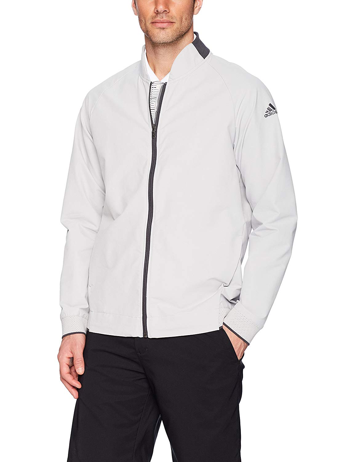 Mens Adidas Nylon Stretch Golf Wind Jackets