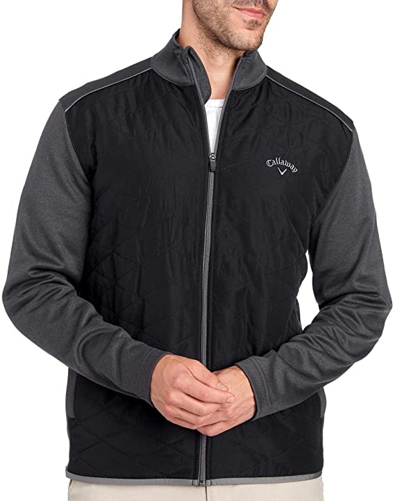 Callaway Mens Quilted Full Zip Opti-Shield Golf Jackets