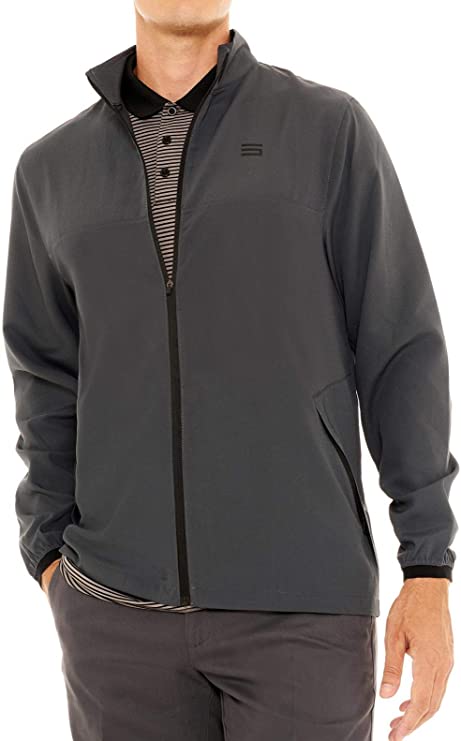 Three Sixty Six Mens Zippered Golf Windbreaker Jackets