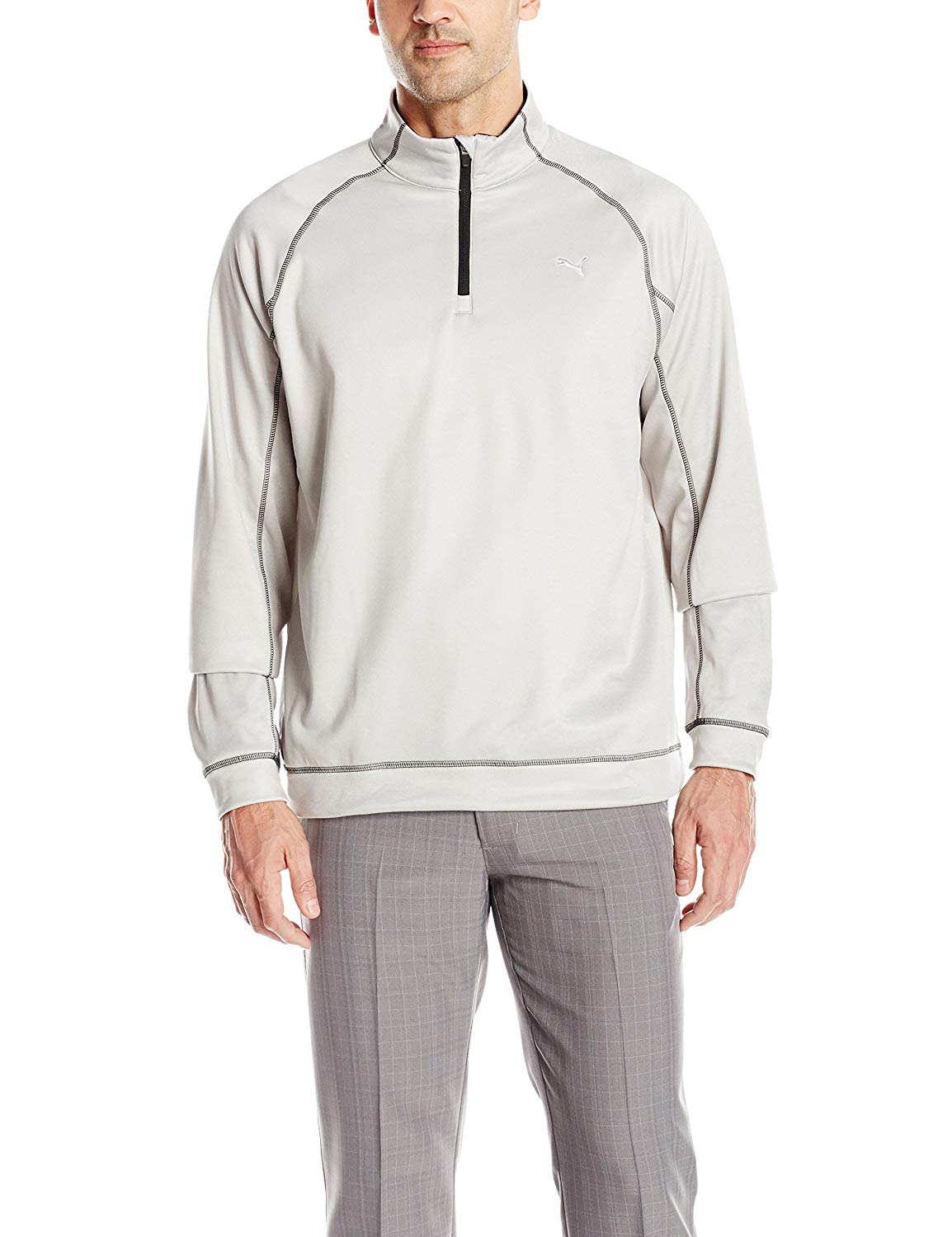 Mens Puma Fleece Golf Popover Jackets