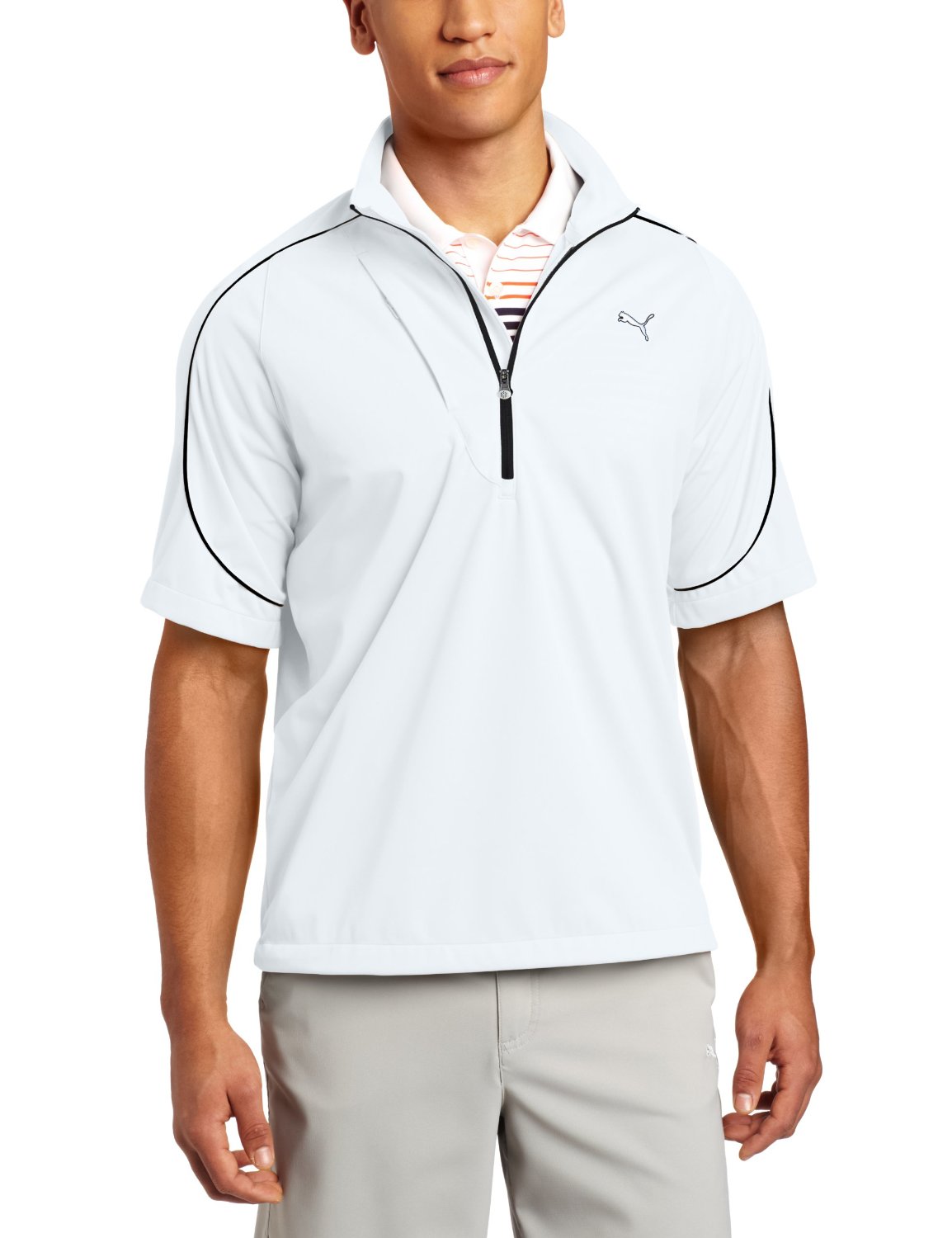 Puma Knit Wind Short Sleeve Golf Jackets