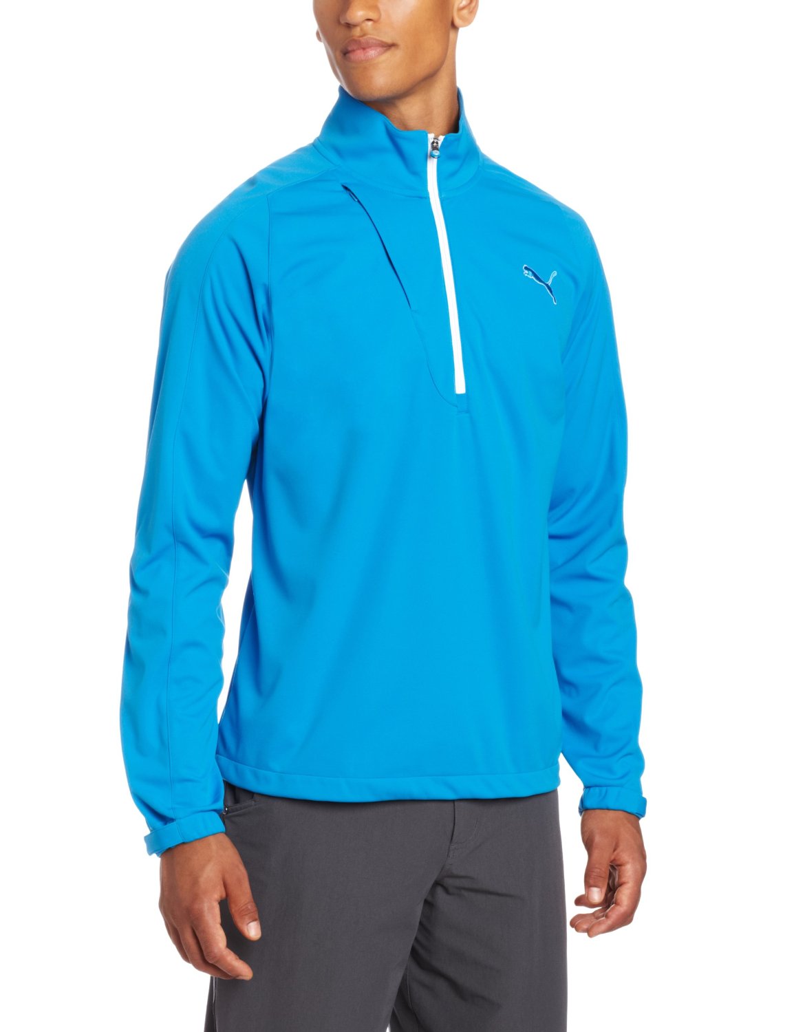 Mens Puma Longsleeve Knit Golf Wind Jackets